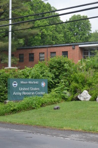 Students walked to the United States Army Reserve Center, a few blocks from RHS for AP tests, rather than taking them at the school. --Adam Bensimhon