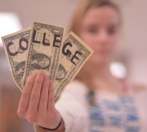 Not all money is earmarked for college as above. Many teenagers are unprepared for the cost of higher education. Yearly college tuition can reach up to $40,000, leaving some graduates in debt for years. --Adam Bensimhon