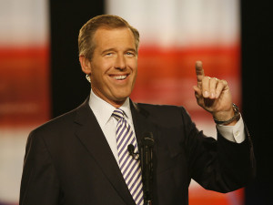 NBC's Brian Williams hosts the Democratic Presidential debate at Drexel University on Oct. 30, 2007 in Philadelphia, Pa. Williams said he is temporarily stepping away from the NBC Nightly News amid questions about his memories of war coverage in Iraq, calling it 'painfully apparent' that he has become a distracting news story. NBC News President said Friday that an internal investigation had been launched after questions arose over Williams' false on-air statements that he was in a helicopter hit by a rocket-propelled grenade while in Iraq in 2003. Courtesy of MCT Campus