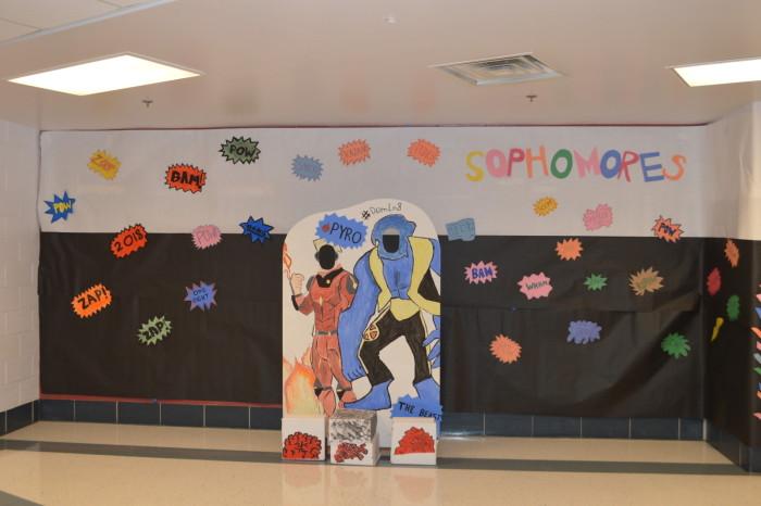 The sophomore class of 18`s theme was the X Men. 