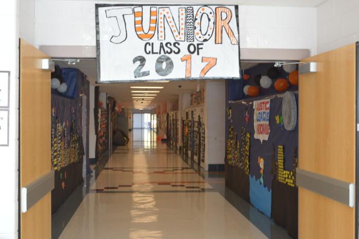 The Junior class of 17' took on a Justice League theme for their hall. 