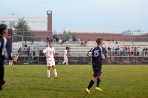 Garcia-O'Donnell stops to take a breath towards the end of the game.